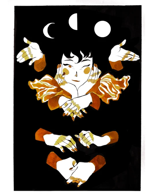 Ghosts taught him tricks and spells  