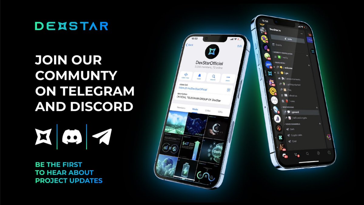 Join our communty on Telegram / Discord &amp; meet our team building the blocks of DexStar

linktr.ee/dexstar_io