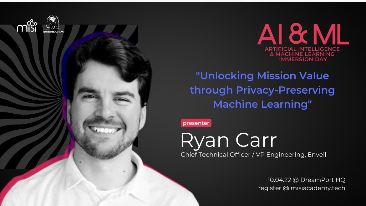 aseaytech's tweet photo. One of the talented AI subject matter experts coming to #DreamPort for #AI & #Ml immersion day! @US_CYBERCOM @NSAGov https://t.co/d4fkfWRITC