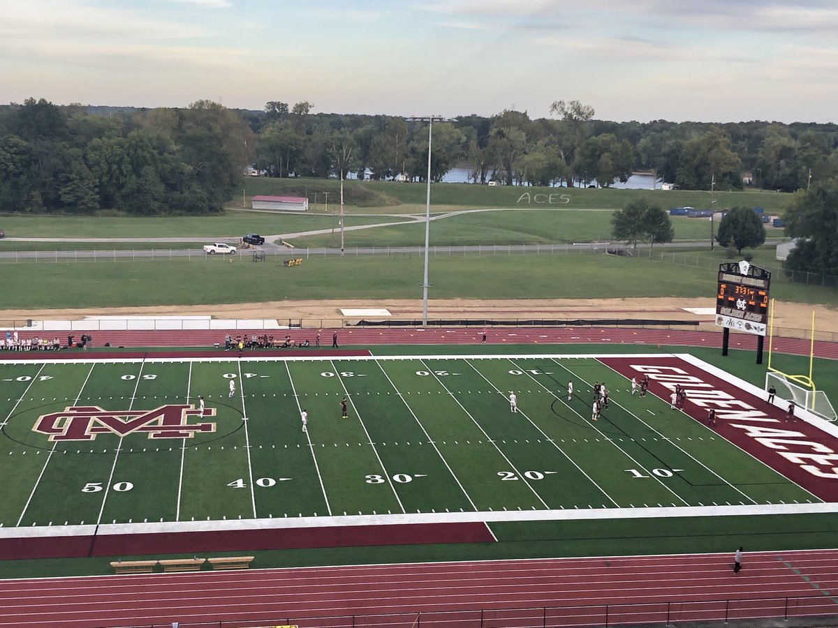 Chuck_Bleyer's tweet photo. First ever soccer game played on MCHS Legends Field. Great day to be an Ace #snakepit https://t.co/CNcIjWlJfy