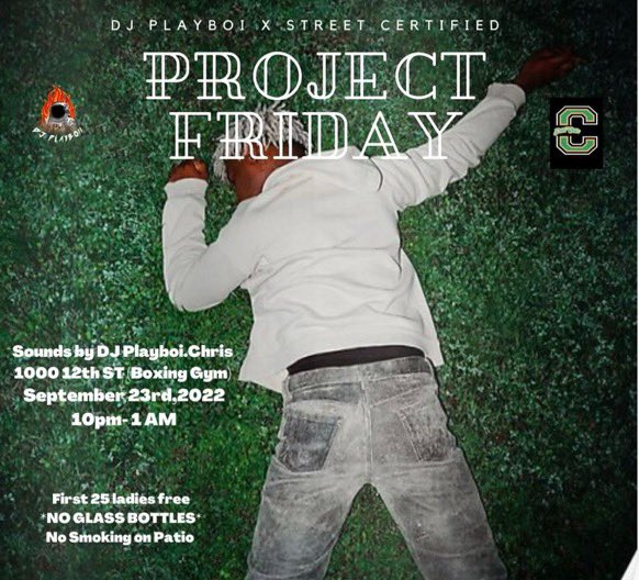 sanntoosss's tweet image. It’s a Certified Blackout #9/23 
The place to be Tomorrow ❗️
#ProjectFriday Boxing Gym 
Sounds by DJ Chris 🎵
10pm-1am Early Arrival Recommended 
GIVING OUT SHOTS ALL NIGHT 😁
Photographer on deck also!
BYOE 🍾🍃Don’t Miss out 🚨
@CertifiedAttire ❗️