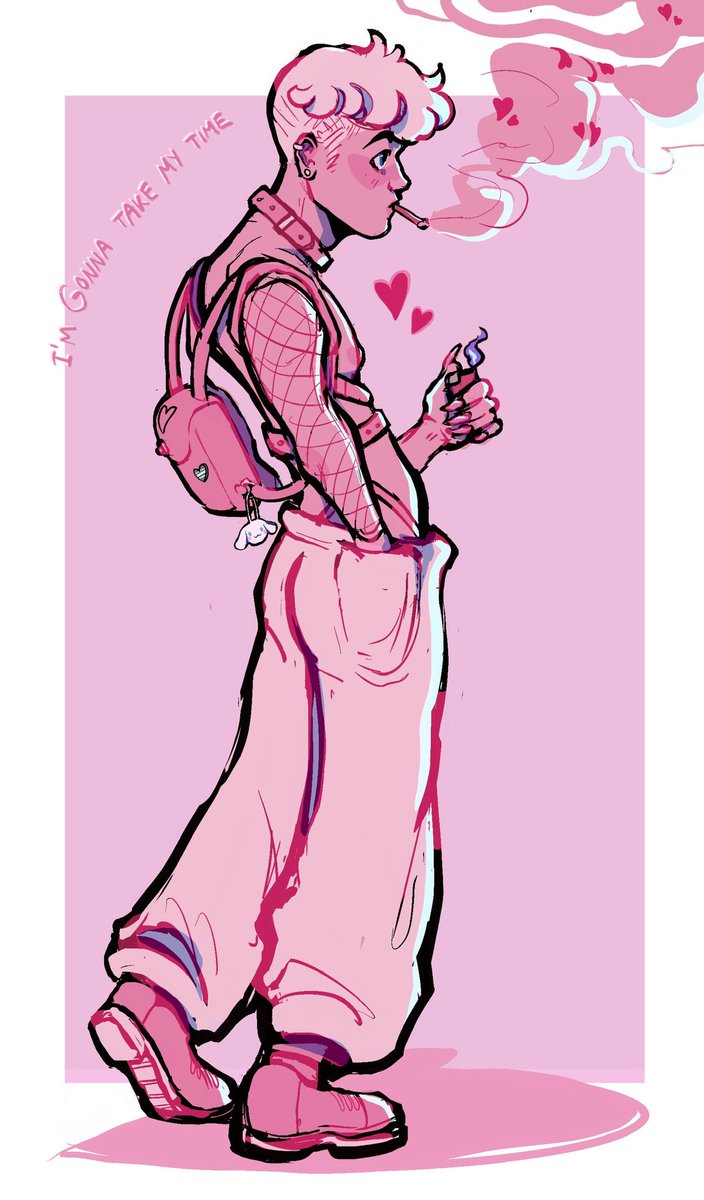 fearrable's tweet photo. He gon take his time 🤧💖 #oc #demiboy #illustration #illustragram https://t.co/ckRLIGSJDD