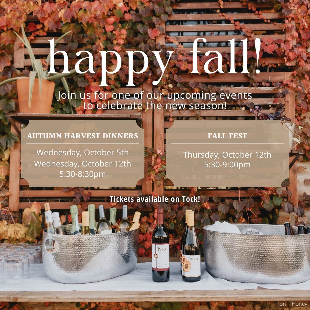 bigdelicious's tweet photo. Happy first day of fall! ๐ If you didn't get a chance to attend one our urban farm dinners this summer, join us for our fall festivities! Tickets are available on @tock: https://t.co/JBMvnBgh5D ๐
#chicago #chicagoevent #fall #chicagofall #fallfestival https://t.co/EonTUAxMWy
