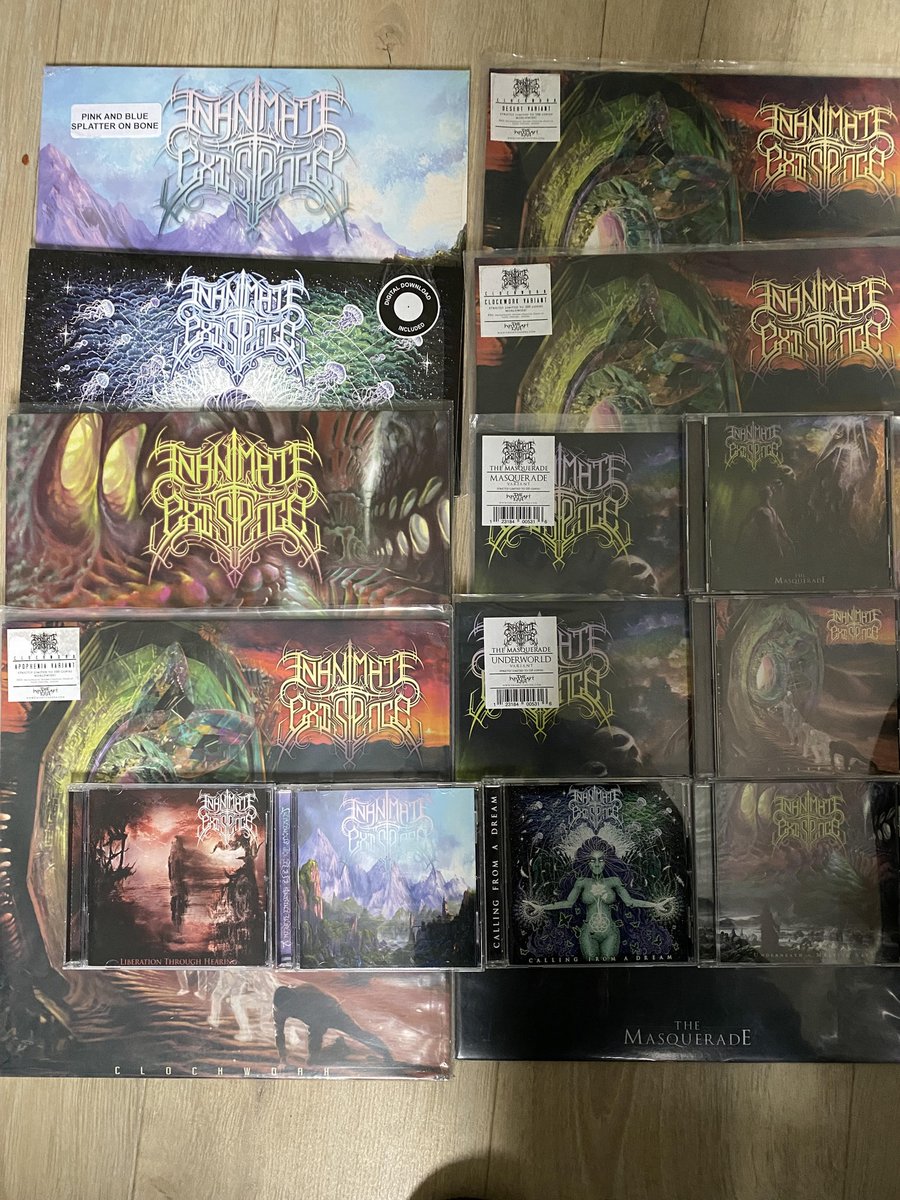 Does anyone have all 6 of our albums on CD? 
Send us a pic of your merch.