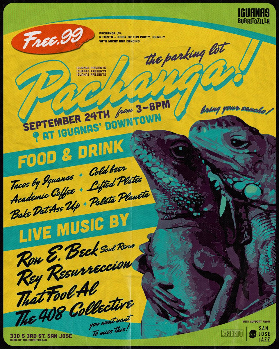 SanJoseFoos (@sanjosefoos) on Twitter photo This Saturday is a MUST GO to event at Iguanas in downtown San Jose! This Saturday is a MUST GO to event at Iguanas in downtown San Jose!