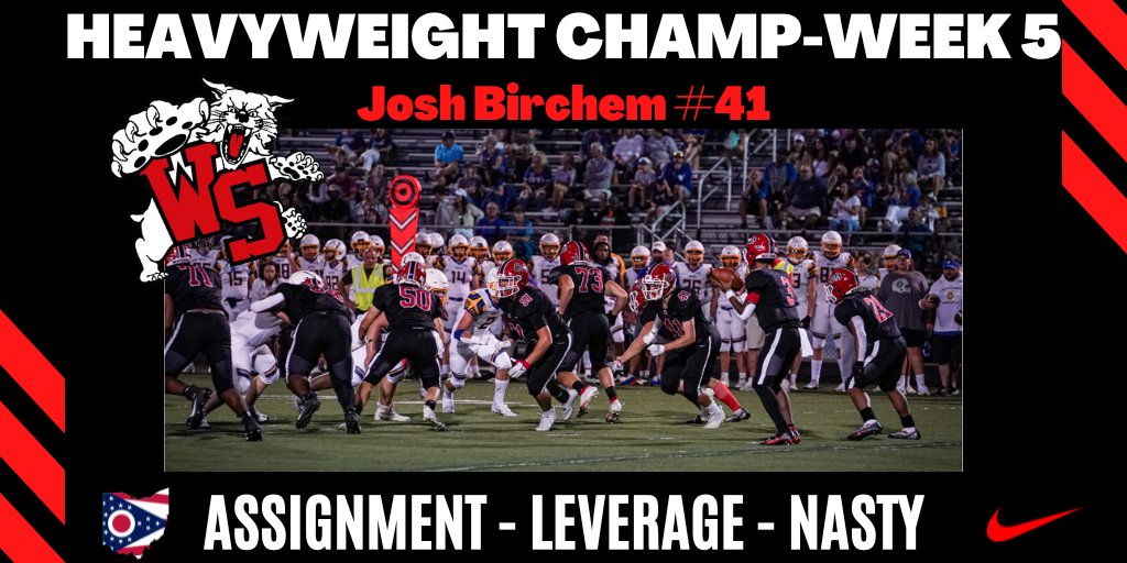Week 5: Heavyweight Champ
Josh Birchem #41
EFFORT. ATTITUDE. TEAM.
#DEFENDTHESTANDARD