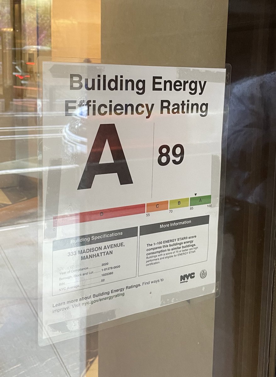 If you’re going to hold a #ClimateWeekNYC event, it’s a great idea to hold it in an A-rated energy-efficient building… #ColumbiaClimateWeek