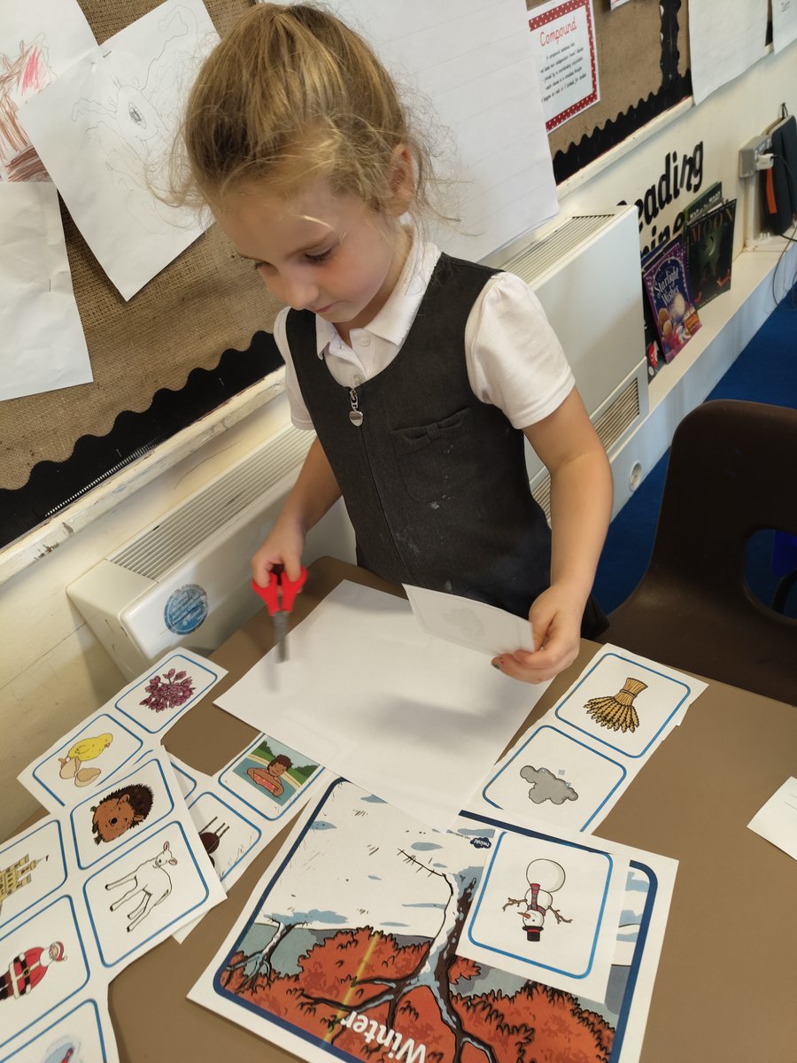 As part of our science, we identified the four seasons. We then identified and classified activities and weather patterns, based on the season they are associated with @Cabotfederation @frome_vale