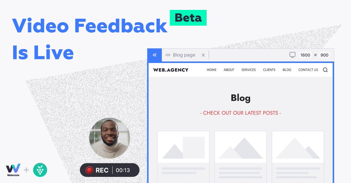 getwebvizio's tweet image. We've partnered with #Berrycast 🍇, and introducing a new Video Feedback feature – a way to help you assign #webdesign tasks, get your point across, and ensure your #webdevteam sees exactly what you see. Try now: bit.ly/3gkV06E