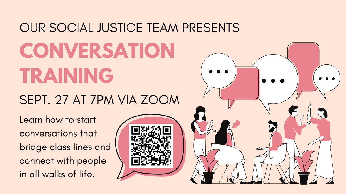 fumcbloomington's tweet photo. On Tuesday at 7 p.m. via Zoom, leaders from Thriving Connections will provide us with Conversational Training to help us form connections with people experiencing poverty and homelessness. This session is OPEN TO ALL, not just our Social Justice Team. 

https://t.co/UknWDPvpfz https://t.co/AJewPPZ8oX