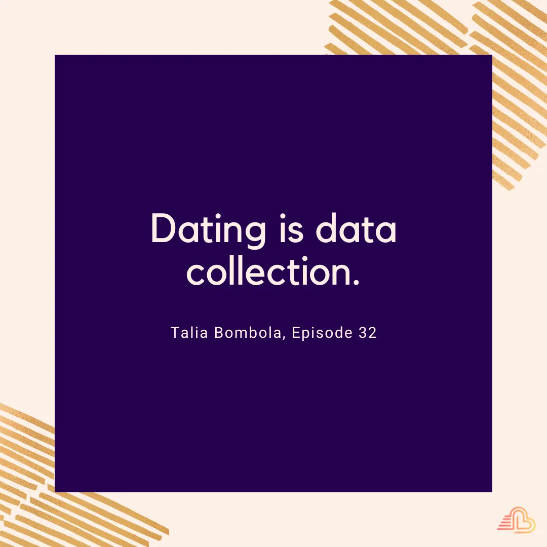 dateinablink's tweet photo. remembering that dating is a data collection process can help us navigate getting to know people in a more productive way. it can be a relief to see dating as a process of gathering bits of data rather than a process in which we're constantly asking ourselves "are they 'the one'" https://t.co/brY5BqC0iu