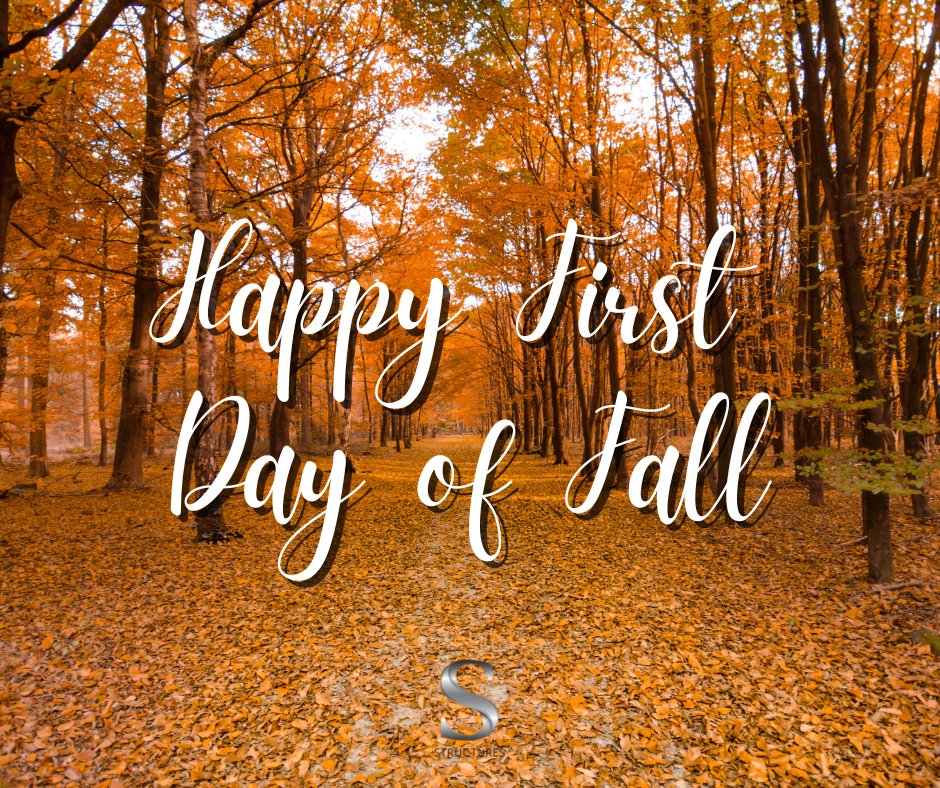 StructuresPE's tweet image. Happy first day of Fall🍂 

Hopefully, cooler weather is around the corner

#Autumn #Fall #StructuralEngineering