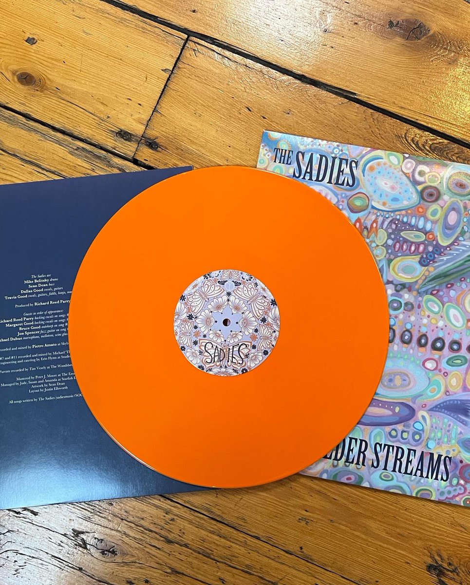 TheSadies's tweet photo. Our Canadian vinyl of "Colder Streams" is finally here. This first run is a beautiful, 180 gram, orange vinyl.
We will have copies on the road at all of the upcoming shows, starting on Saturday. Tickets, tour dates here: https://t.co/UgWWFw9ymb #thesadies #yeproc #dinealone https://t.co/5e6v1n2ZJN
