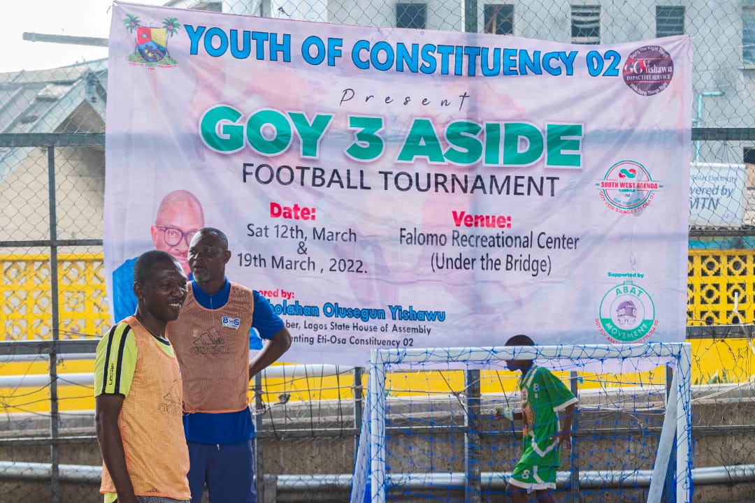 TheAbisolaa's tweet photo. In a bid to leverage on the importance of sporting activities, Hon GbolahanYishawu organise and support various competitions such as the GOY 3-ASIDE football competition and National Club Cricket Committee League.
#GOYisworking
#AtYourServiceAlways
#ForTheGoodOfThePeople. https://t.co/CR84L8gEbM