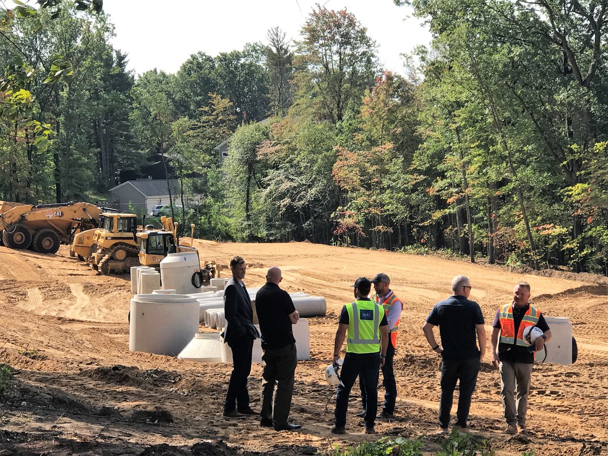 AVB_inc's tweet photo. Yesterday, we got together with @hinmancompany and celebrated the groundbreaking for Tall Timbers at @GreenspireApartments, new apartment housing in the @CityofPortage! #avbconstruction https://t.co/McsDUVzuIl