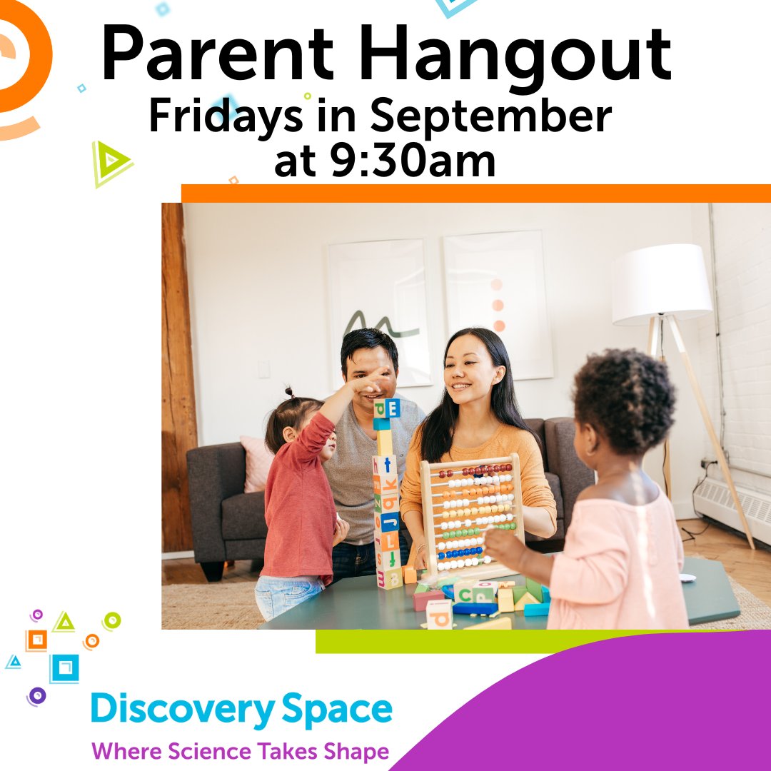 discoveryspace's tweet photo. Come to our Parent Hangouts on Friday mornings at 9:30am! Let your little ones wiggle and crawl as you make new friends and connections! 
Recommended for those with children under 2, but open to all parents &amp; caregivers!  
#statecollegepa #parentevents #centralpa #scienceisfun https://t.co/qIwcR5s6UK