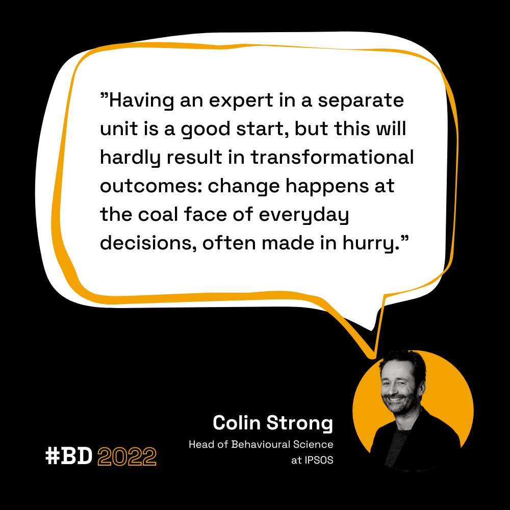 Habit Weekly (@habit_weekly) on Twitter photo 1/2 💡 "Having an expert in a separate unit is a good start, but this will hardly result in transformational outcomes: change happens at the coal face of everyday decisions, often made in hurry." – <a href="/Colinstrong/">Colin Strong</a> 1/2 💡 "Having an expert in a separate unit is a good start, but this will hardly result in transformational outcomes: change happens at the coal face of everyday decisions, often made in hurry." – <a href="/Colinstrong/">Colin Strong</a>