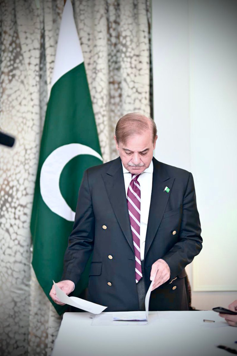 PMLNEconomy's tweet photo. Birthday greetings to the Prime Minister who took the challenge of overhauling the economic situation of Pakistan head-on and has been working tirelessly since then.

#HBDShehbazSharif https://t.co/JUpJMjKkHE