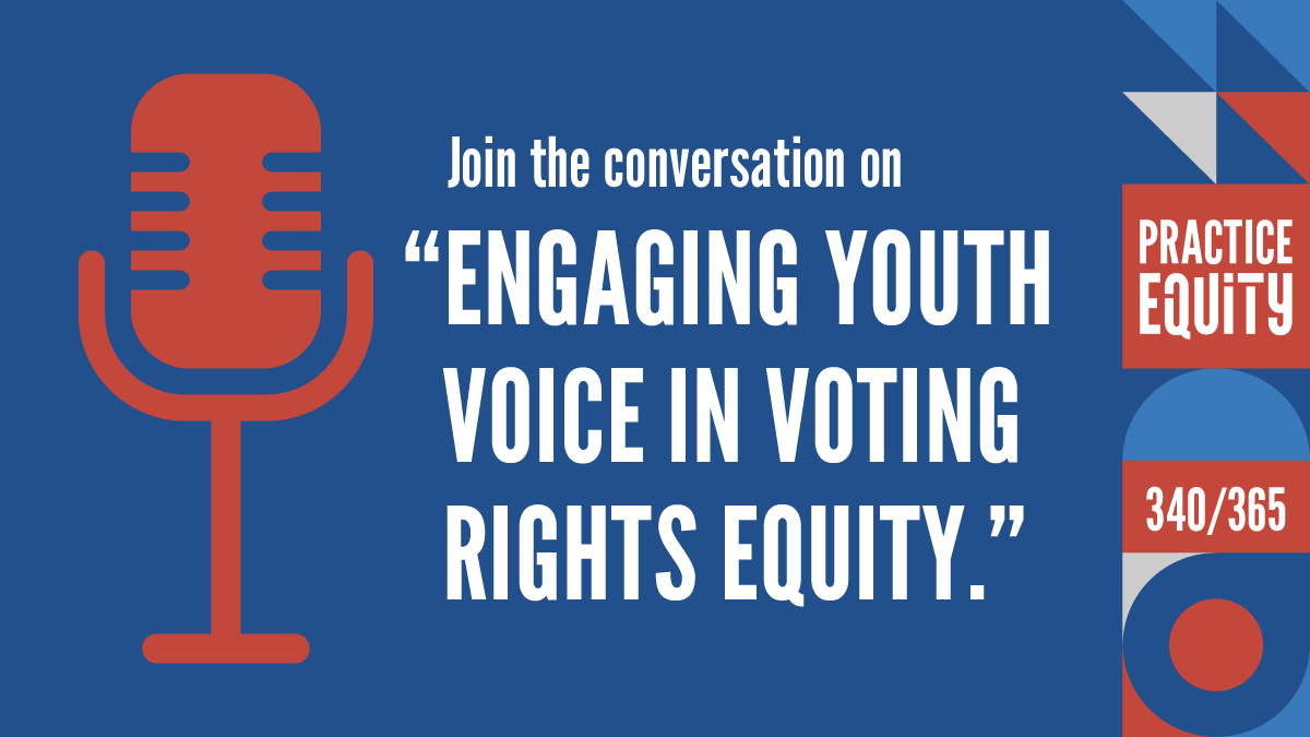 UWNCA's tweet photo. Day 346/365: Don't miss our next Change Makers event! Register for, "Engaging Youth Voice in Voting Rights Equity." https://t.co/G4Al7Wg4Kj
#PracticeEquity #PE365 https://t.co/Es14d6P8IE