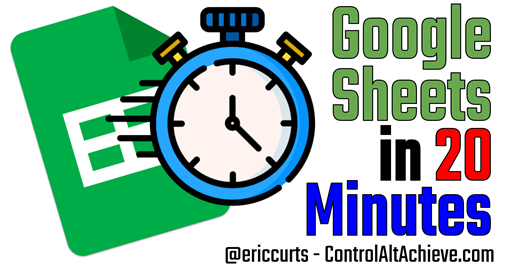 Google Sheets in 20 Minutes controlaltachieve.com/2022/09/google…

Crash course video covering:
🔎 View Options
⬆️ Sorting
🔻 Filtering
✖️ Formulas
📊 Charts
📈 Sparklines
🟩 Conditional Formatting
🔀 Pivot Tables

#ControlAltAchieve #edtech #GoogleEDU #EduTwitter #TLAP <a href="/googledrive/">Google Drive</a>