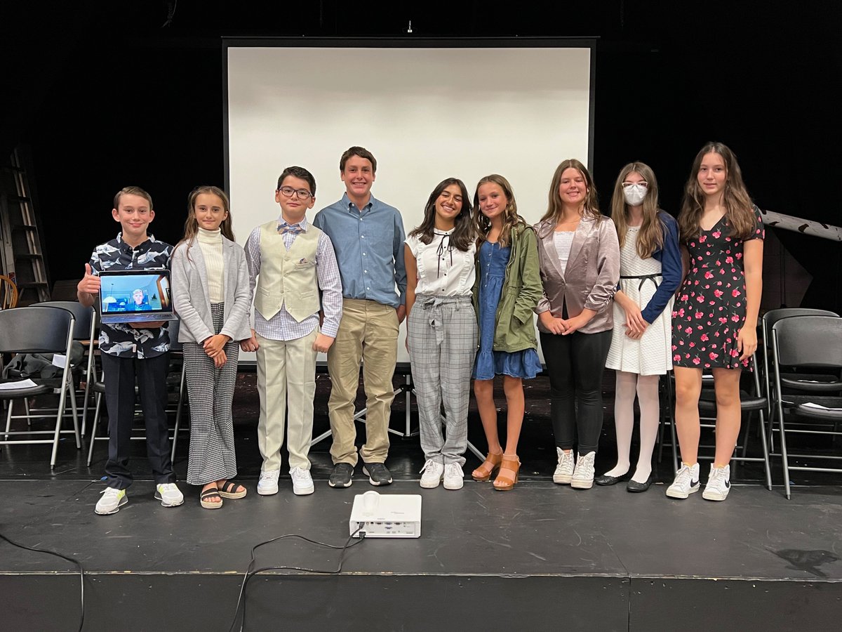 ShermanSchoolCT's tweet photo. Today our Middle School students conducted elections for student council officers for 2022-2023. Congratulations to all our candidates for showing excellent citizenship and great job on your speeches! https://t.co/xNZZq1ovQN