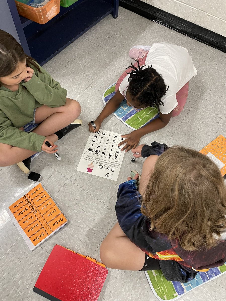 aoachievers's tweet photo. Today we practiced our doubles facts with a partner game…and possibly a song. #secondgrade @myAOfamily https://t.co/UYEJvcHe2t