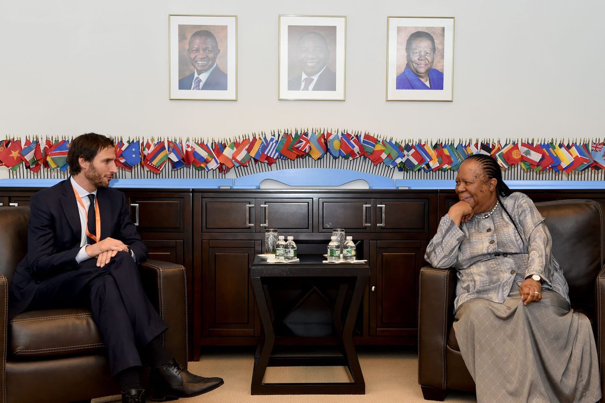 PHOTOS | Today, Thursday, 22 September 2022, on the margins of #UNGA77, Minister Naledi Pandor held a #BilateralMeeting with the Foreign Minister of the Netherlands, Mr Wopke Hoekstra, in New York. 22 September 2022.

#SANetherlandsRelations