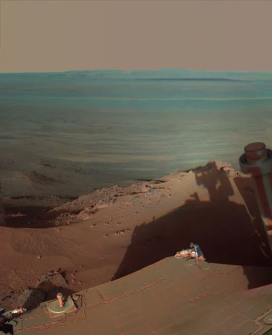 Beautiful Scenery of Mars Taken by Opportunity (Endeavour Crater) Source: NASA.