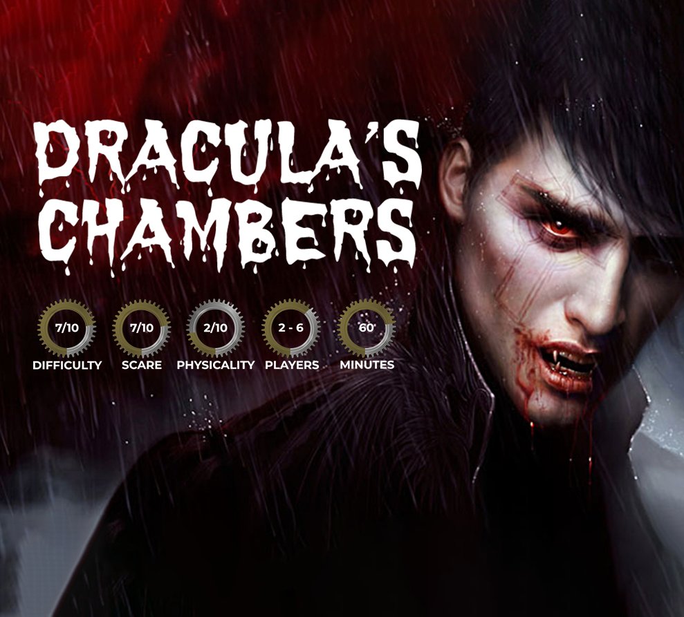 Could you find the cure to Dracula's bite and escape the manor before he returns?

#Faversham #Canterbury #EscapeRooms #EscapeKent

escapekent.com