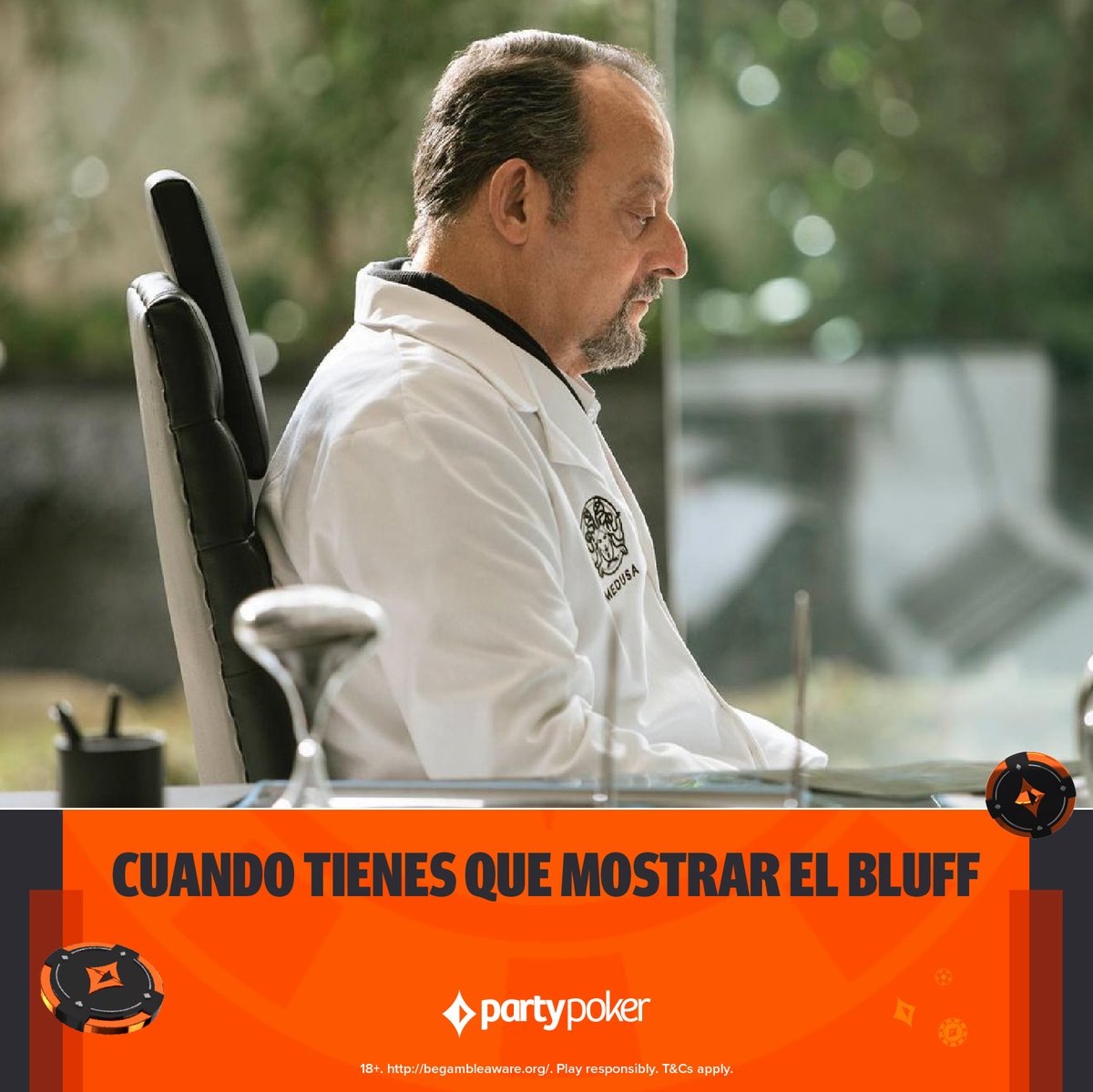partypokerLATAM's tweet photo. 🔸SORTEO 🔸
Bluffear es gracioso hasta que te pagan y toca mostrar 😬
🎁 Regalamos 2 tickets de US$22 para los #DailyLegends
Para participar👉🏼RT a este tweet + Comentá la última mano que faroleaste + tu Usuario de #partypoker (Sólo cuentas de Dinero Real) https://t.co/oWgpVjxVRj
