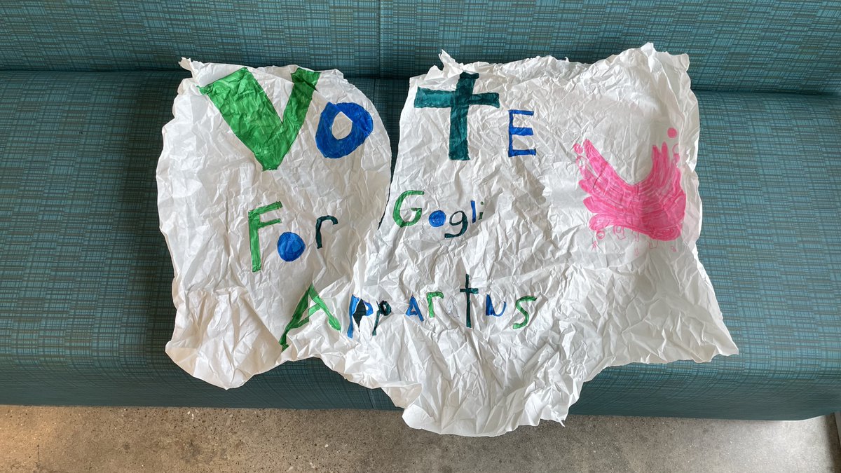 Ribsomes1's tweet photo. Ayo look at @golgiapp00 poster, they forgot the A (tired replacing it with blue pen), they even ripped it, crumpled it, and threw it away out of shame #glsow2022 https://t.co/CdqzGLwyBL