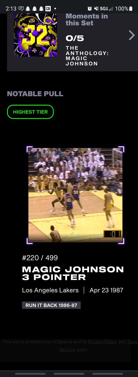 Houston_Rocket's tweet photo. @nbatopshot Not the legendary Magic but ill take the Rare!!! #NBATopShot https://t.co/rSPdFS7pUQ