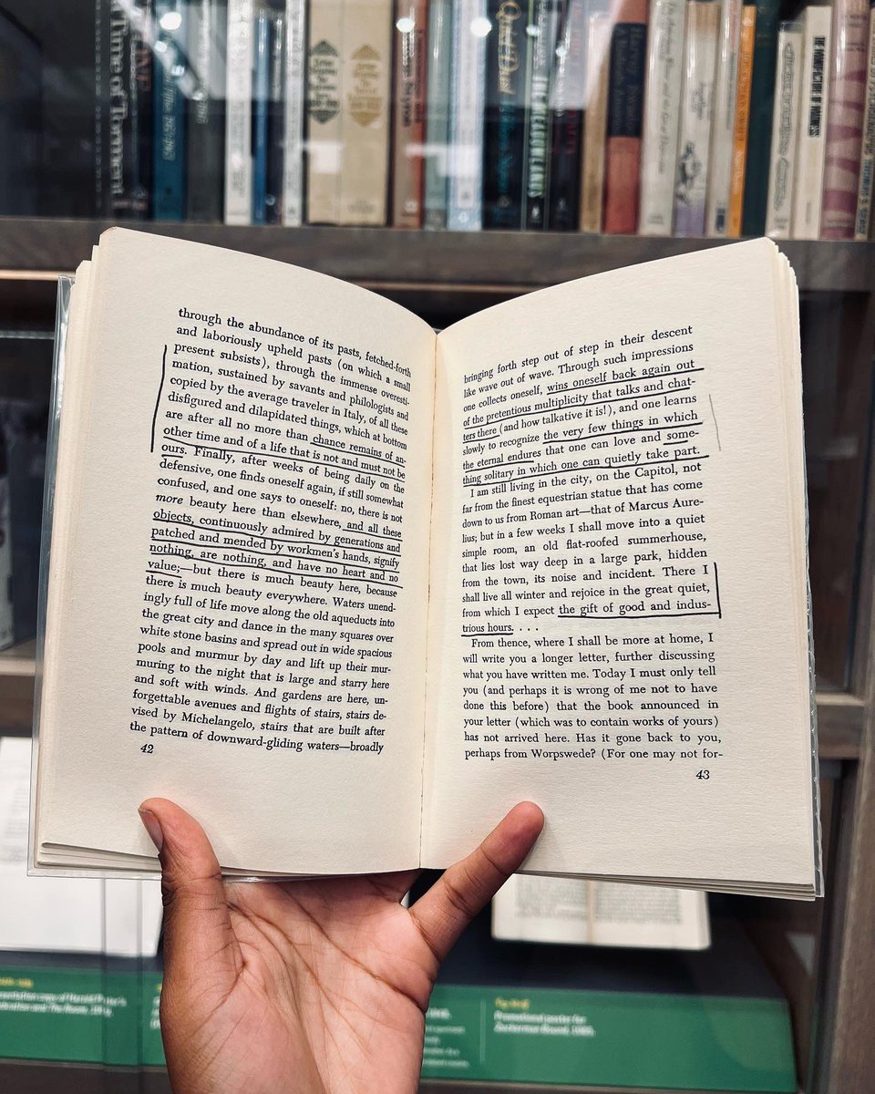 PhilipRoth_NPL's tweet photo. We’re still on a high from our first poetry workshop 🙂 so enjoy this book by Rainer Rilke. Follow @poetryforthepublic (IG) for more.
I wonder why Roth marked these pages. 🤔
.
.
.
#writing #poetry #poetrycommunity #writingcommunity #philiproth #philiprothpersonallibrary https://t.co/8O3QfA13kA