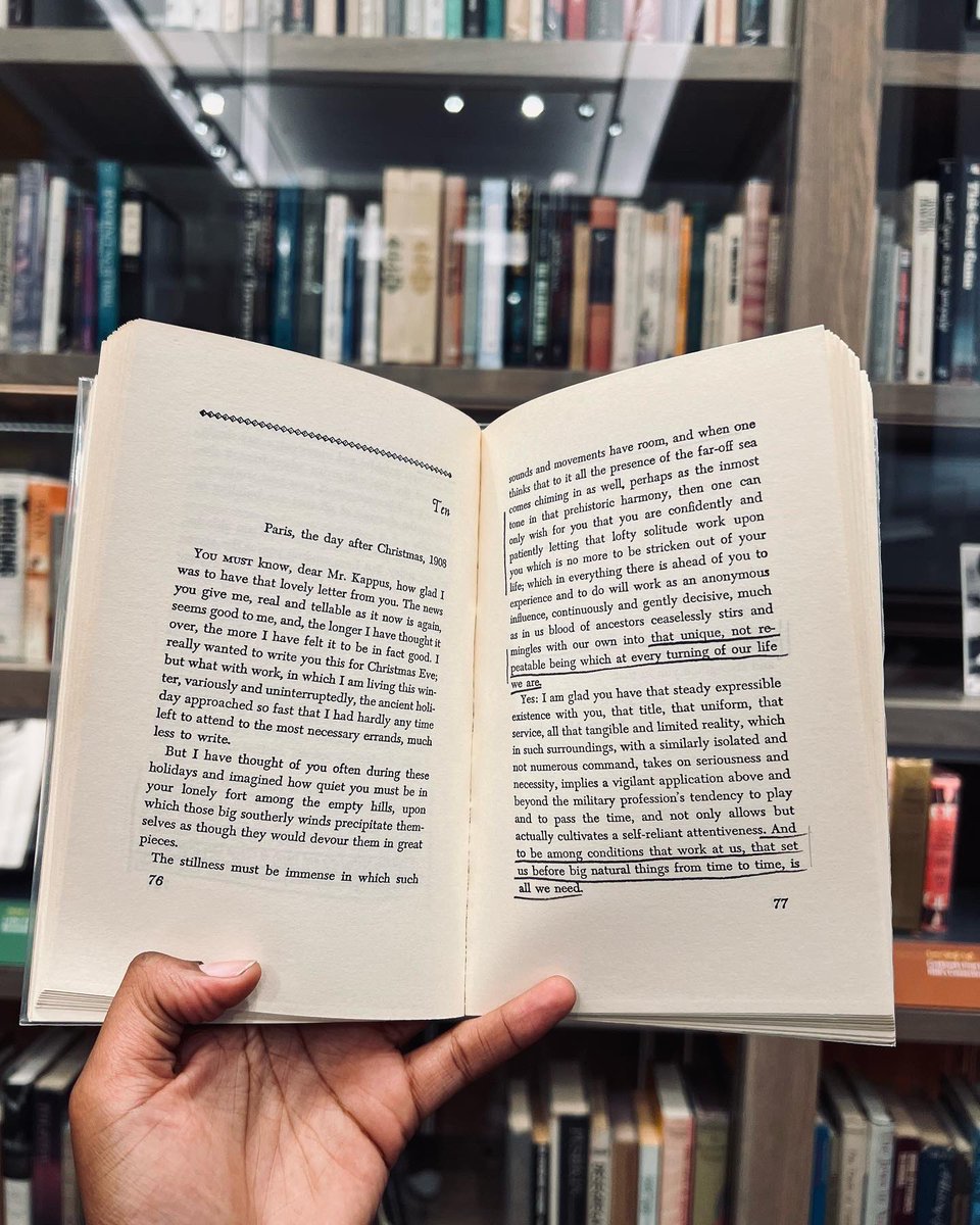 PhilipRoth_NPL's tweet photo. We’re still on a high from our first poetry workshop 🙂 so enjoy this book by Rainer Rilke. Follow @poetryforthepublic (IG) for more.
I wonder why Roth marked these pages. 🤔
.
.
.
#writing #poetry #poetrycommunity #writingcommunity #philiproth #philiprothpersonallibrary https://t.co/8O3QfA13kA