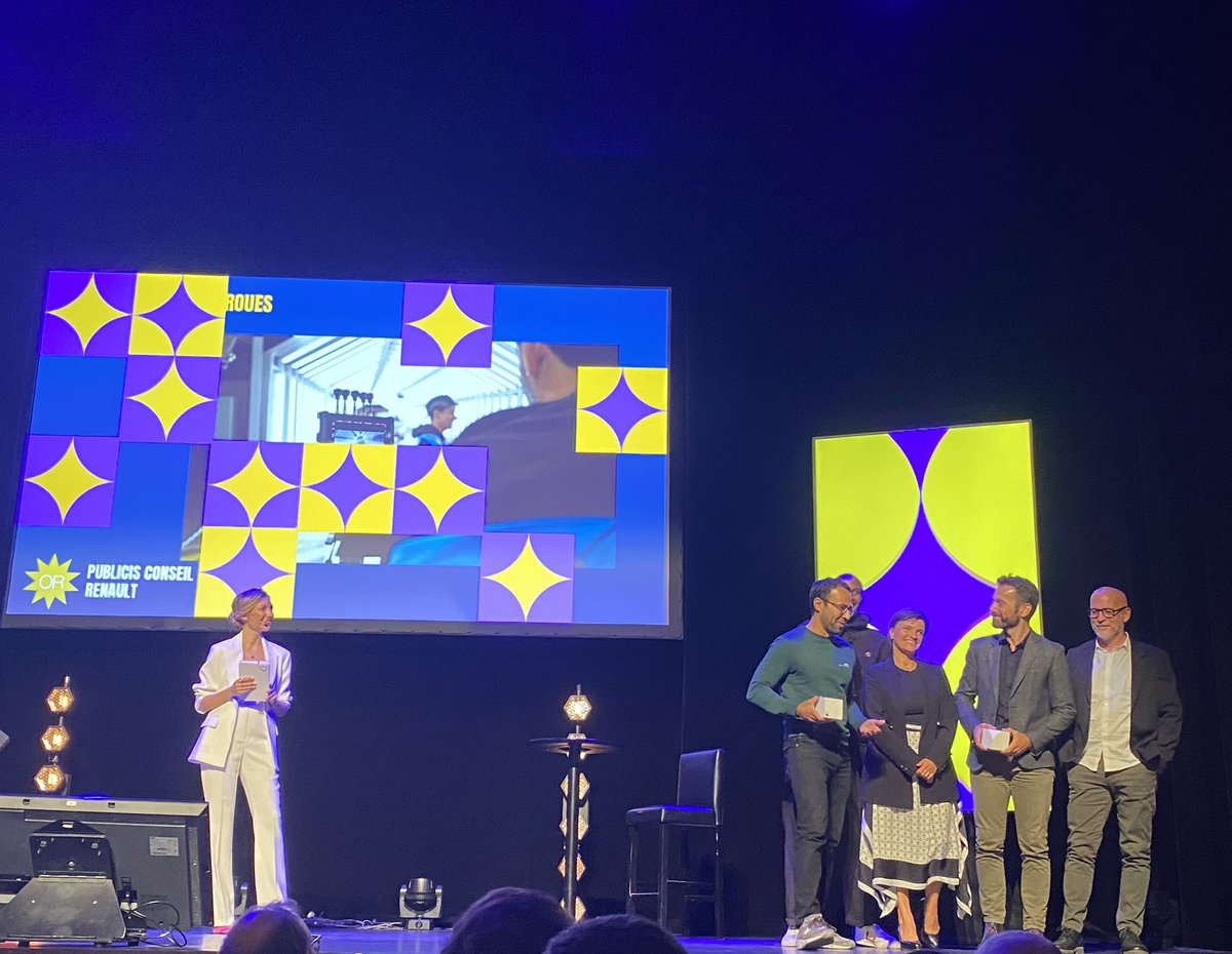 PublicisConseil's tweet photo. Bravo à @renault_fr et aux équipes pour ce prix OR 🥇 #electricity #gpstrat @Strategies 👏 https://t.co/Q07lUuhjAB