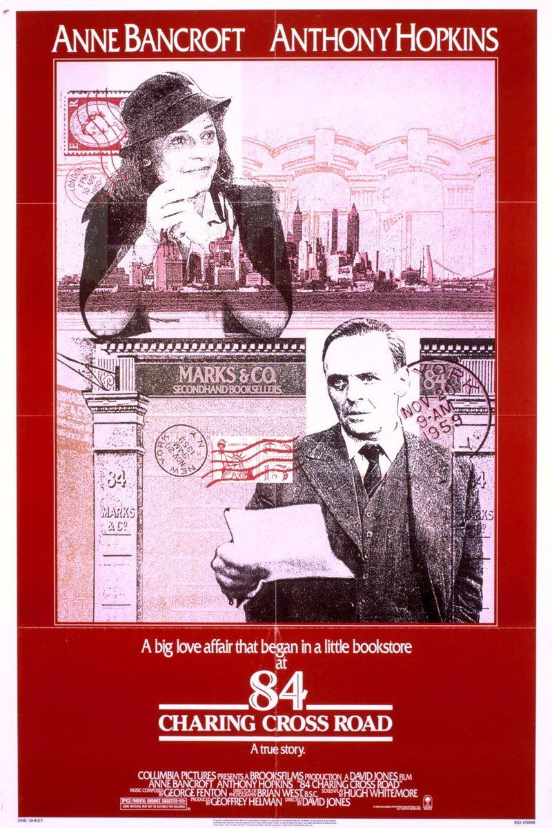 cinemabooknerd's tweet photo. #StreamingOnTubi 84 CHARING CROSS ROAD (1987) https://t.co/xPHFhARPxU