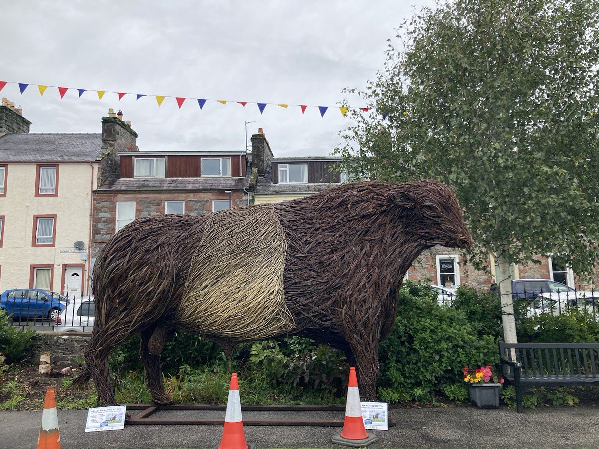 ApplePearCottag's tweet photo. Spotted the Big Belty in Wigtown this morning  #wigtown #dumfriesgalloway #beltedgalloway #bookshops @WigtownBookFest @VisitSWScotland https://t.co/2sdli5vyrB