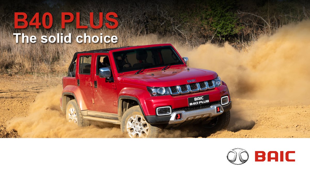 baic_automobile's tweet photo. BAIC has a solid reputation and much acclaimed heritage in China. This is why BAIC is committed to building cars that are reliable on and off road. Our B40 PLUS is no exception when it comes to this commitment. Visit https://t.co/WWNHqIMej4 to book a test drive.
#BAICSA #BAICB40 https://t.co/hW4WbLng45