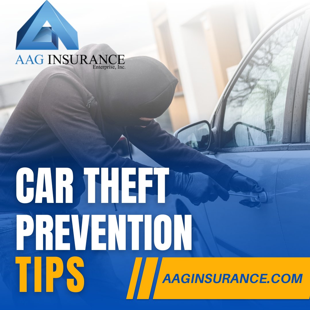AAGInsurance1's tweet image. According to the National Insurance Crime Bureau, vehicle thefts continue to rise in many areas of the U.S.  Check out these helpful tips from the Department of Transportation regarding vehicle theft prevention.  nhtsa.gov/road-safety/ve…  #AAGInsurance #TonyG  #AutoInsurance