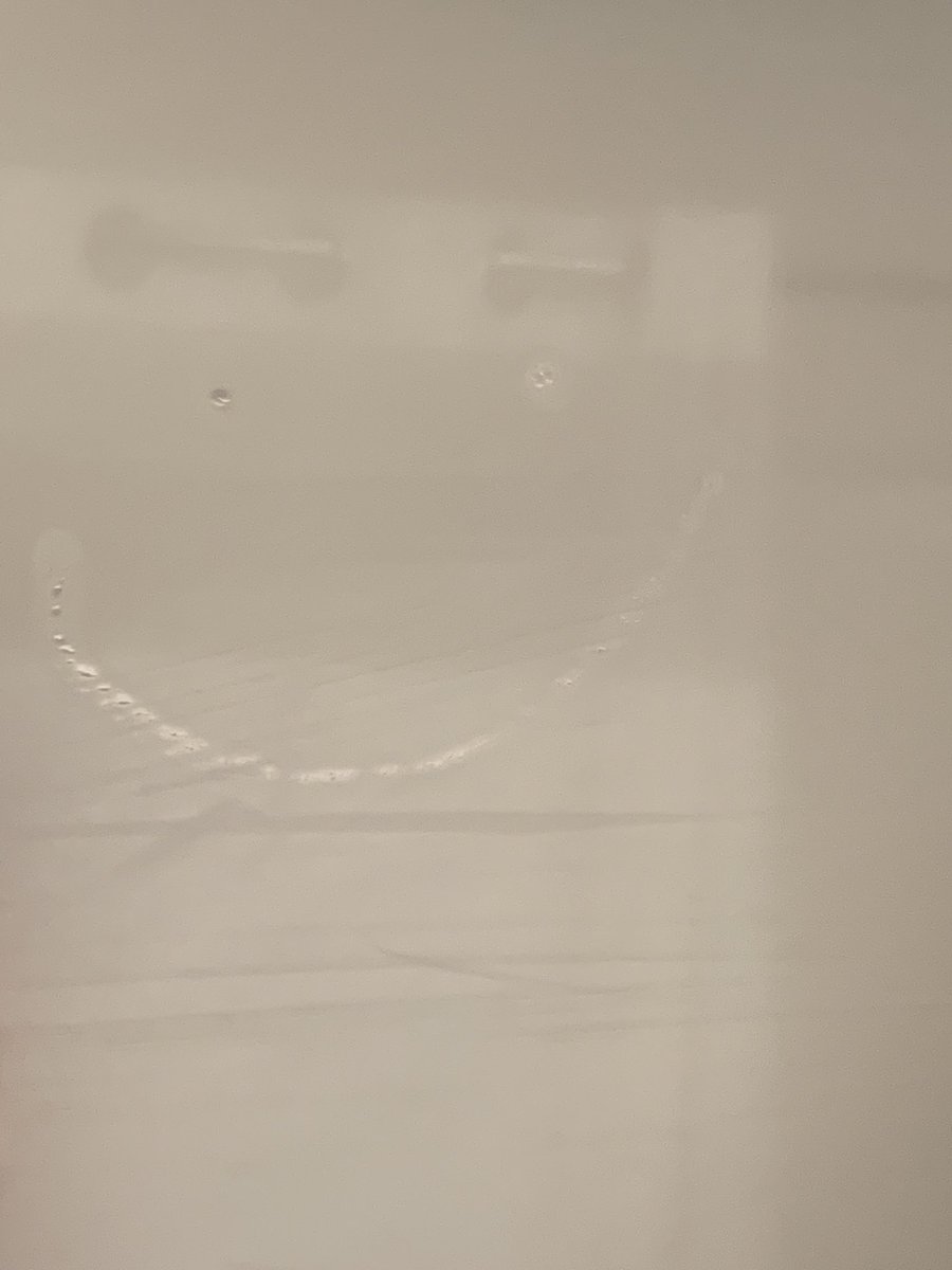 TheLotch's tweet photo. ISTG why is ghost pussy the only shit I can get.
I take a shower this morning and the glass fogs up and once I step out this smiley face is drawn on the glass.
-and before anyone asks, no one has used the bathroom since we got there, and it didn’t do that yesterday. https://t.co/VNoDP6P8Vx