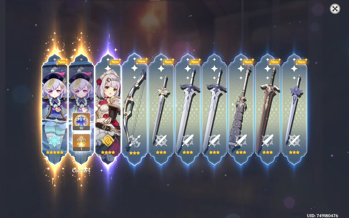 Okay Hoyoverse tell me what happened in this 10 pull (for context I was account rerolling)
