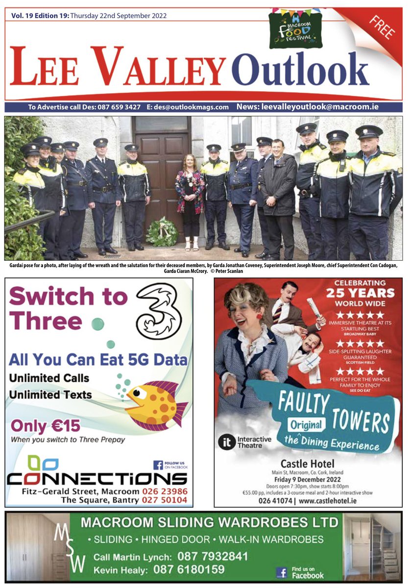 Thanks to our fab designer Martha this weeks Lee Valley just gone to press <a href="/walshprint/">Walsh Colour Print</a> pick up your copy in your local Macroom store in the morning.