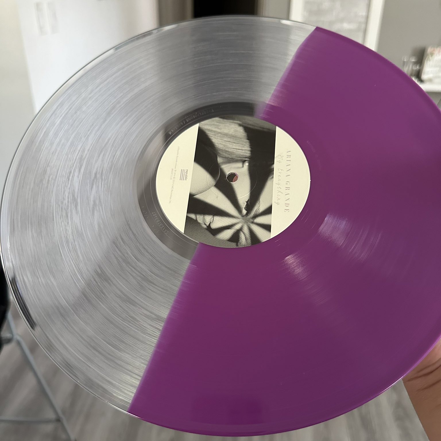 ً on X: FIRST LOOK Ariana Grande — My Everything Split Lavender Vinyl  *REPRESS* (credits: @hawaiianmazes)  / X