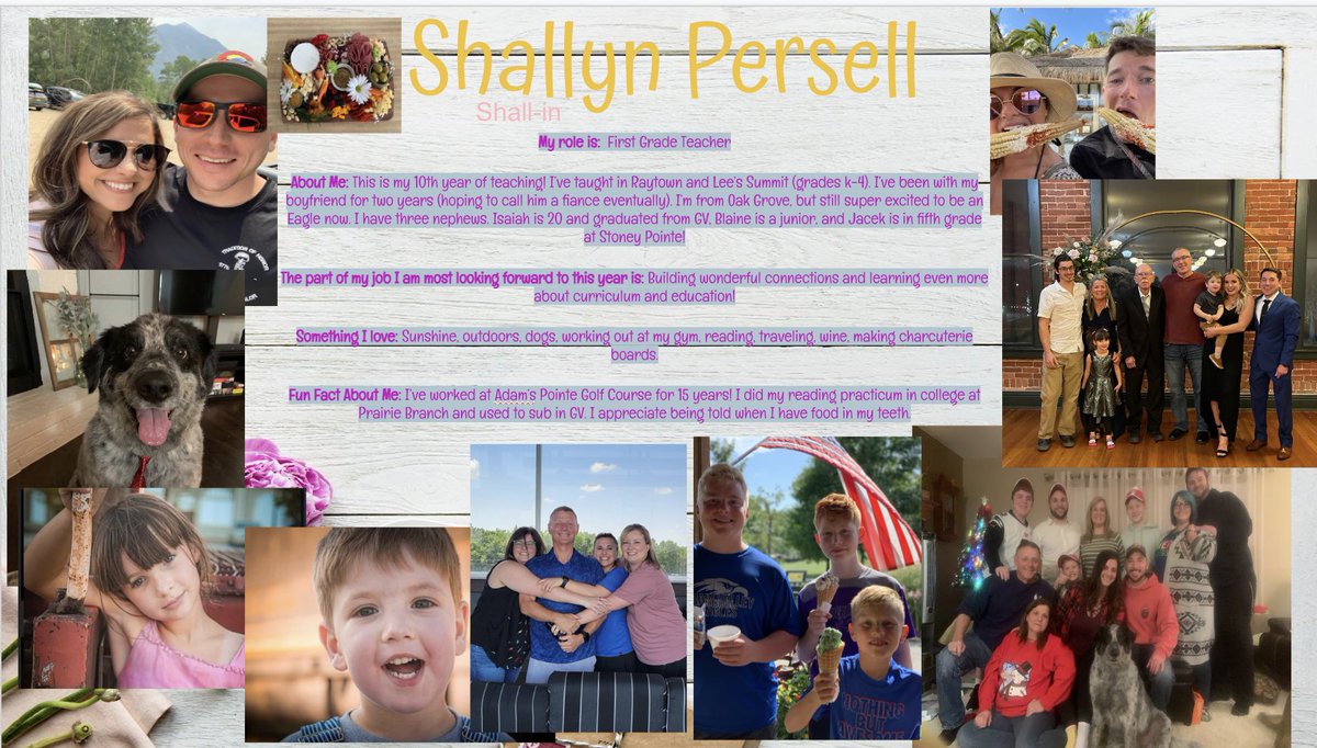 MPeterson311's tweet photo. Feature a staff member: Today's featured staff member is Shallyn Persell. Shallyn is a first-grade teacher at Matthews! @GV_Schools #METeach https://t.co/2jSuP4cfZb