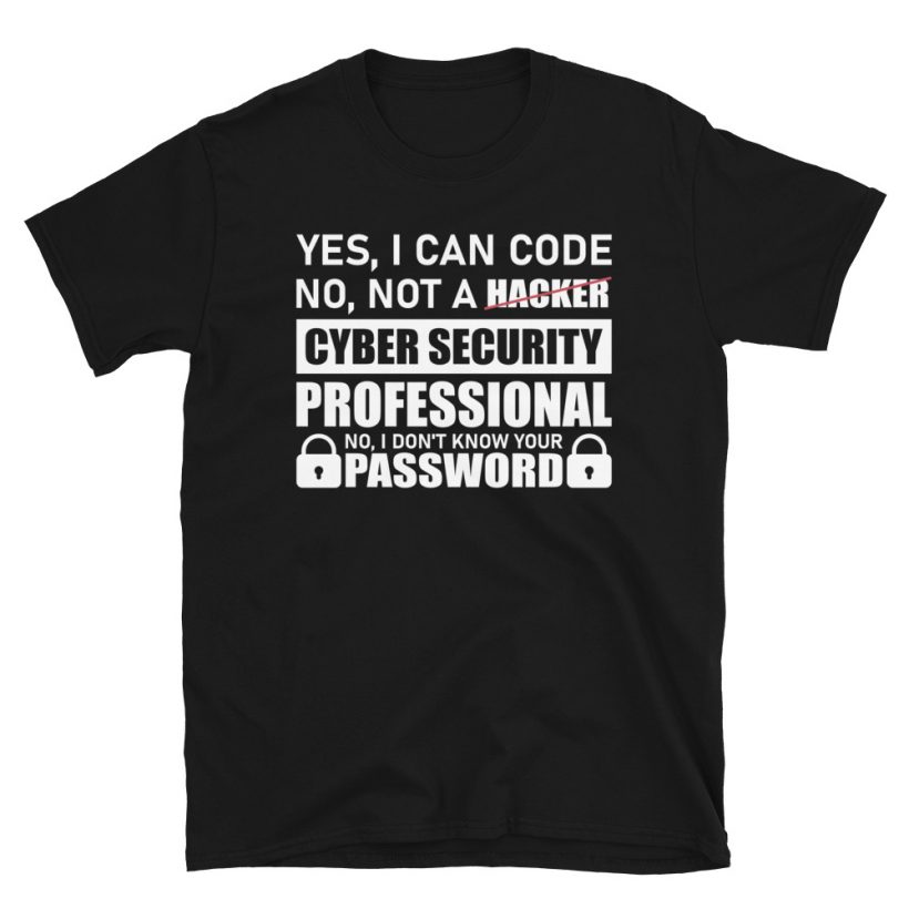 CyberBookstore's tweet photo. Short-Sleeve Cybersecurity T-Shirt

If you are a cybersecurity professional and you love to work with IT security and computer science this will be a great outfit for you to wear. 
https://t.co/w6OfmF97UE https://t.co/u9YUxlGOxo