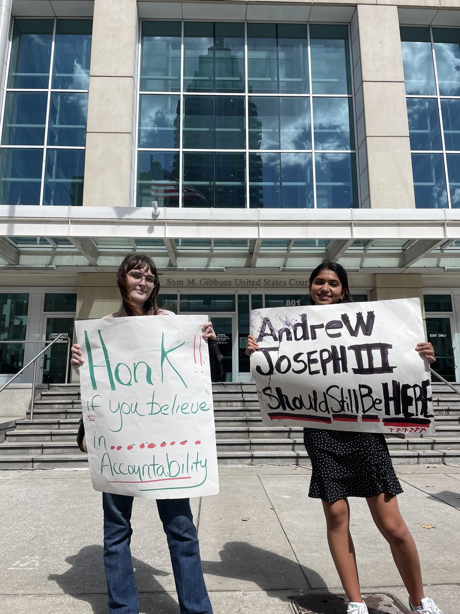 TampaBaySDS's tweet photo. In the name of #AndrewJosephIII, we must #EndQualifiedImmunity, the unjust legal doctrine that shields killer and corrupt cops from accountability. #TeamPeeWee #BlackLivesMatter https://t.co/JYeLJTrkcq