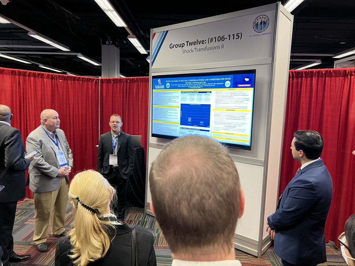 Rob Winfield (@rwinfield11) on Twitter photo Standing room only for #traumahawk presenter #2 <a href="/DrMarlor/">Derek Marlor</a> sharing work that helped change our practice of calcium supplementation during MTP <a href="/KUHospital/">The University of Kansas Health System</a>. Strong work by him and <a href="/ku_trauma/">KU Acute Care Surgery Research</a> mentor <a href="/cameronmccoy/">Cameron McCoy</a>! #tomorrowcomestoday #AAST2022 Standing room only for #traumahawk presenter #2 <a href="/DrMarlor/">Derek Marlor</a> sharing work that helped change our practice of calcium supplementation during MTP <a href="/KUHospital/">The University of Kansas Health System</a>. Strong work by him and <a href="/ku_trauma/">KU Acute Care Surgery Research</a> mentor <a href="/cameronmccoy/">Cameron McCoy</a>! #tomorrowcomestoday #AAST2022