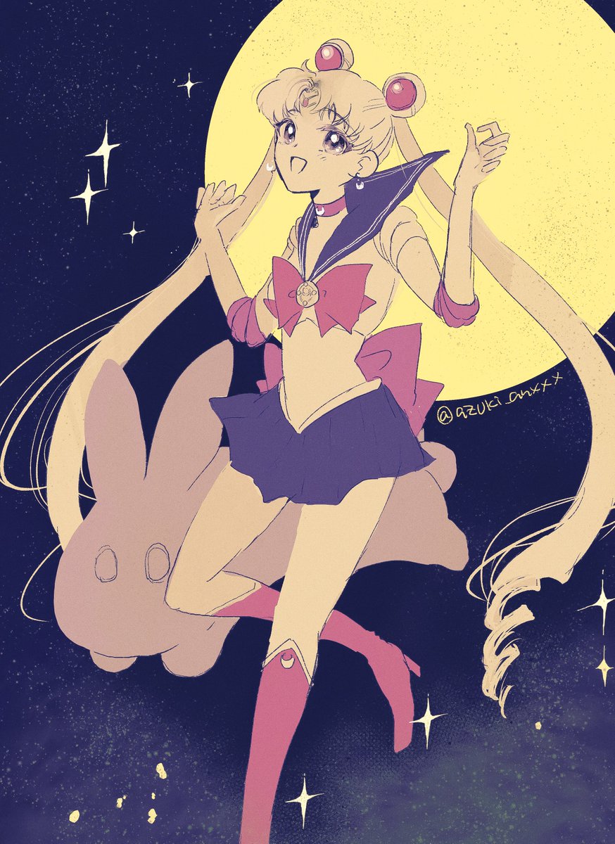 sailor moon ,tsukino usagi 1girl sailor senshi uniform long hair moon skirt twintails jewelry  illustration images