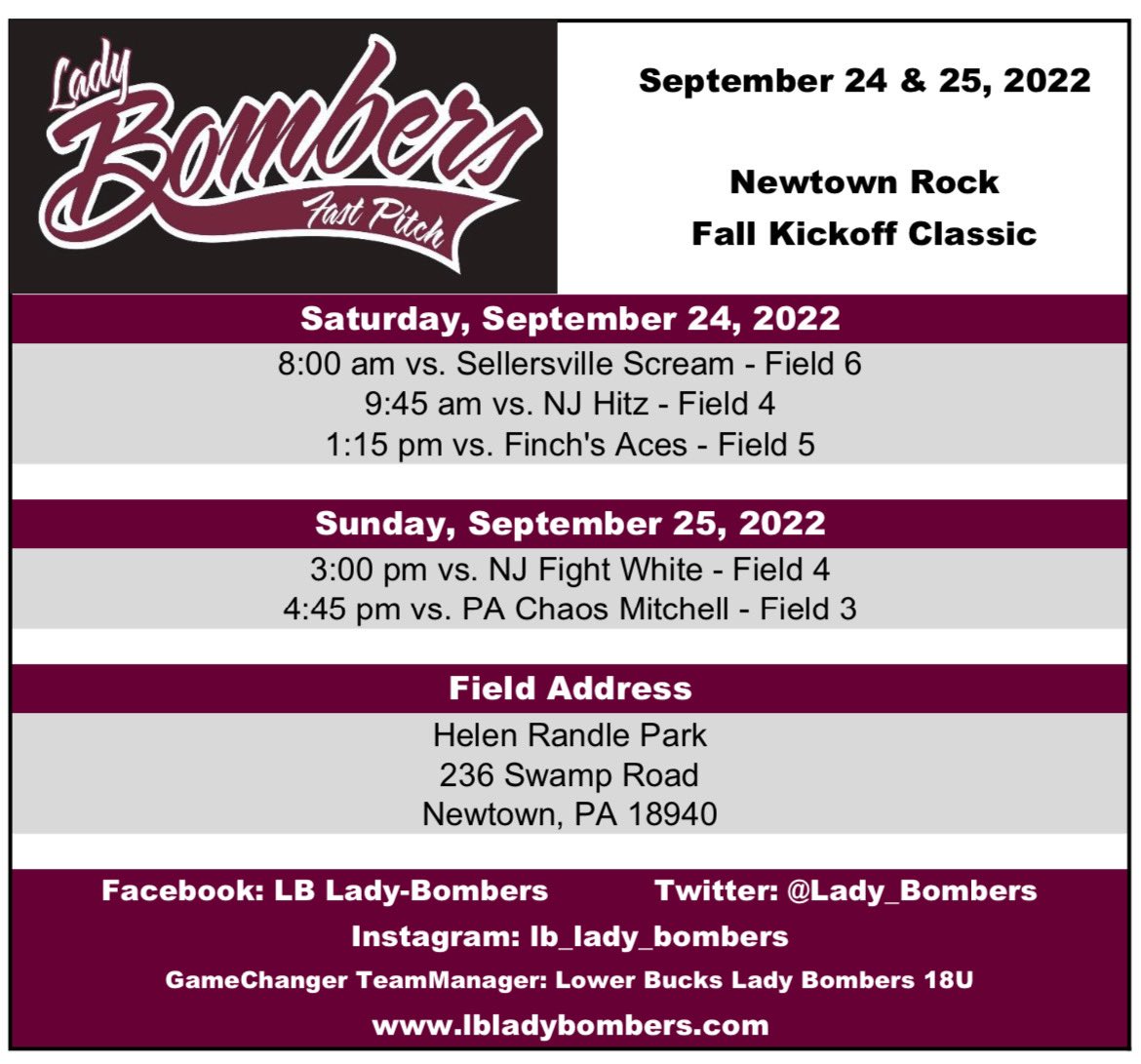 MarlenaHacker's tweet photo. Schedule for this upcoming weekend in Newtown! https://t.co/6QKQ65ngzJ