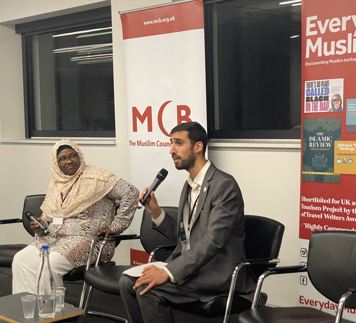 MuslimCouncil's tweet photo. Concluding remarks by Deputy Secretary-General @HassanJoudi_ sharing a powerful reflection growing up in a diverse Britain and the context now for young British Muslims, the importance of today’s report and to pledge for all to share it. #pmblaunch https://t.co/avshp05wM9